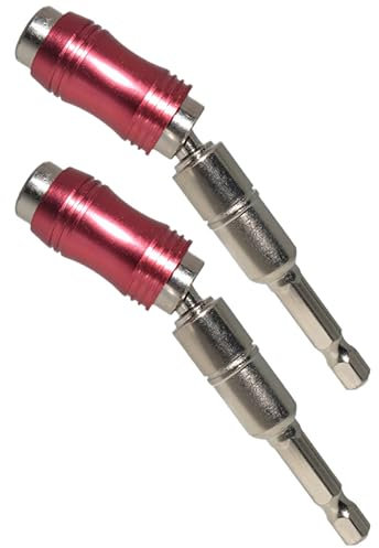 NUOBESTY 2pezzi Portapunte Pivotante Magnetico Estensione Per Punte Da Trapano Portapunte Da Trapano Perno Adatto Per Spazi Ristretti e Uso Avvitatori Manuali e Elettrici