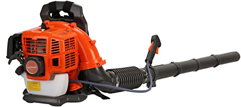 Laubbläser Benzin 2-Takt – Rucksack-Laubgebläse, Leistungsstarkes Leaf Blower & Laubsauger mit Häcksler, Verstellbare Schultergurte, Benzinschlauch & Vollsynthetisches 2-Takt Öl