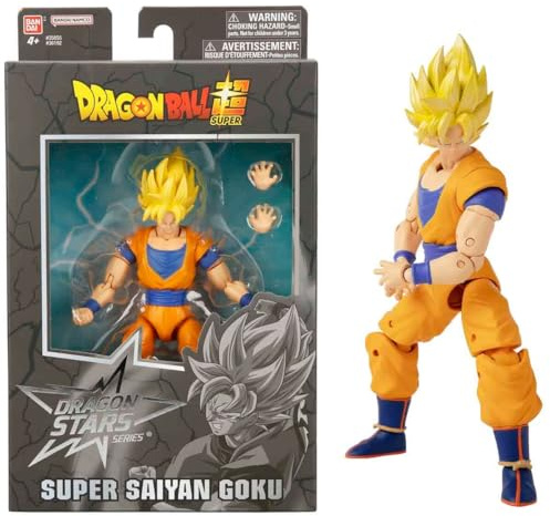 BANDAI - Dragon Ball Super - Figurine Dragon Star 17 cm - Super Saiyan Goku - Licence Officielle Dragon Ball - Figurine articulée Goku - Jouet Enfant 4 Ans et + - Figurine d'action - 36192