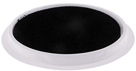 Tenlacum Großes 15 cm Stempelkissen für Kinder, Hand- und Fußabdrücke, für Kinder, Halloween, Geburtstag, Party, Fingermalerei – 3 Farben (schwarz)