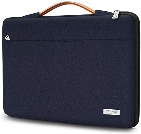 TECOOL Funda Portátil 15,6 Pulgadas,Funda Portátil 15 Pulgadas para 15-15.6 HP Lenovo Thinkpad ideapad DELL Acer ASUS Chromebook Notebook,Protectora Funda PC Ordenador 15.6 Blanda Bolsa,Azul Oscuro
