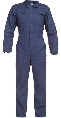 BWOLF ANAX - Tuta da lavoro da uomo, 100% cotone, con 5 tasche, Blu, XXL