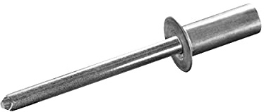 GOEBEL® - 250 x Becher-Blindnieten Aluminium/Edelstahl A2 (V2A) (Ø x L) 4,8 x 11,0 mm Senkkopf - Dicht-Becherblindniete - Becher Blindniete - Dichtblindniete Bechernieten Dichtnieten CUP