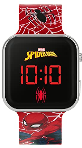 Spiderman Boy's Digital Quartz Watch with Silicone Strap SPD4719ARG
