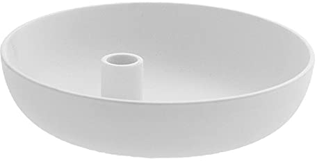 Storefactory Lidatorp XL Kerzenhalter, Weiss, Keramik, HxB 26 x 7 cm, handgefertigt