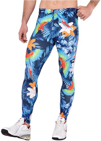 Kapow Meggings The Original - Leggings da uomo, Blu Hawaii., M