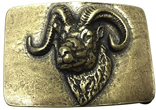 BELTINGER Gürtelschnalle Mufflon 4,0 cm | Buckle Wechselschließe Gürtelschließe 40mm Massiv | für Jagd-Outfit