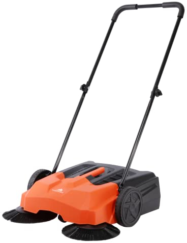 Yard Force Spazzatrice a spinta a mano da 68 cm con doppi accessori per spazzole laterali - HW FS68