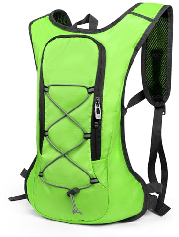 Lollanda Fahrradrucksack, Wanderrucksack klein, Wasserdicht Rucksäcke für Herren und Damen, MTB Rucksack für Radsport,Camping,Laufen (Grün)