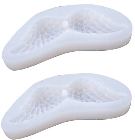 Goldyida 2 Stück 3D Engel Flügel Silikon Form Engelsflügel Epoxidharz Formen Schmuck Gießformen Angel Wing Resin Molds für DIY Anhänger Basteln