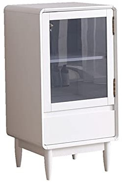 MOOWI Weinschrank Weinregal aus Holz, Weinschrank mit Schublade und Tür, multifunktionaler Spirituosenschrank for Zuhause, Küche, Esszimmer Barschrank (Color : White), Dingzhebo2022