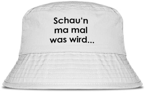 Prozente Momente Schaun ma mal was Wird Fischerhut | Anglerhut | Sonnenhut | Sommer | Party | Lustige Sprüche | OneSize | Malle | Urlaub | Weiß