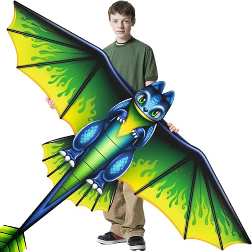 Huge Dragon Kite | Beach Toys Kites Games for Kids Ages 4-8 Easy to Fly