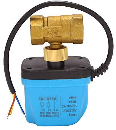 Giilayky Valvola di zona a 2 vie valvola a sfera a due vie motore valvola a sfera sferica elettrica elettrica valvola a sfera inversa 220 V DN20 (G3 / 4 pollici) valvola di inversione