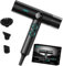 VGR 401 Secador de Pelo Iónico Negativo – Motor BLDC Profesional para Secado Rápido, Pantalla LED, Silencioso con Control de Temperatura y RPM, con 1 Difusor Magnético y 2 Boquillas, Negro