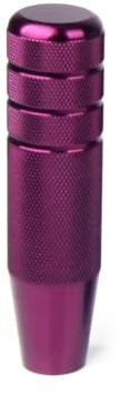 Schaltknäufe Universal Auto JDM 130MM Rändelschaltknauf Schaltgetriebe Aluminium Rutschfester Schalthebelknauf Schaltknauf(Purple)