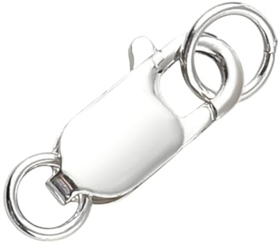 Beebeecraft Anillo de Resorte de Plata 925 Collar de Plata de Ley Cierre de Resorte Mosquetón A Presión para Pulseras Joyería Llaveros Manualidades