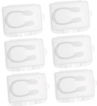 ibasenice 1 Set Clip per Naso Silicone Mollette Pratiche per Nuotatori Accessori Leggeri E Compatti per Sport Acquatici per Surf E Doccia 6 Scatole