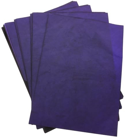 CLISPEED 100 Blatt Kohlepapier Transferpapier Blau Einseitig Beschichtet für Zeichnen Nachzeichnen Basteln Kunsthandwerk