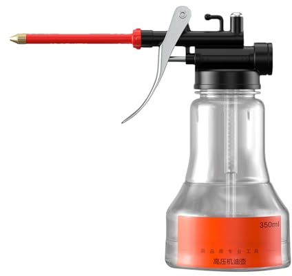 Oil Bottle - Effecient Oil Spray Can | 350 ml Hand Pump Oiler Can, Oil Dispenser Bottle Oil Applicator Lubricant Dispenser Straight Output Maintenance Small Engines Industrial Equipment Electronic