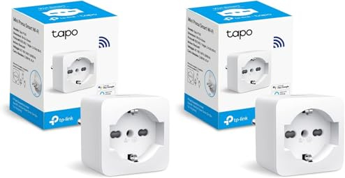 Tapo P105 - Presa Smart Italiana, WiFi Intelligente Smart Plug, Controllo Vocale, Compatibile con Alexa e Google Home, Controllo Remoto Tramite APP Tapo, Tempo di Preselezione (Confezione da 2)