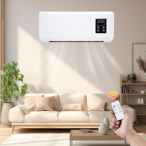 Wandventilator Mit Fernbedienung, Tragbarer Climafy Mit Fernbedienung, Wandklimagerät Umschaltbar Split, Ohne Außengerät, Intelligente Konstante Temperatur, Für Zuhause Oder Büro (A)