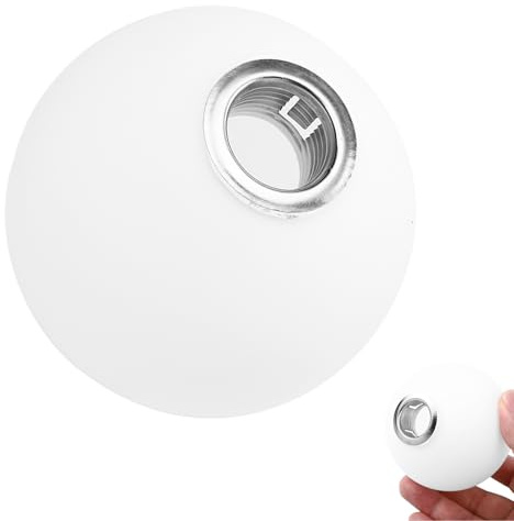 YOSADIER Pantalla Vintage de Vidrio G9 Esférica para Lámparas de Mesa y Pared, Diámetro 8 Cm, Tulipa Esmerilada, Accesorio de Iluminación para Oficina y Hotel