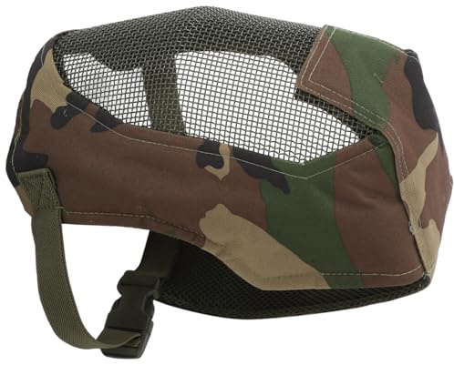 Bouclier Antichoc de Jeu pour Escrime, Écran Facial en Acier V3 | Maille Oxford Respirante, Réglable pour Divers Entraînements, Style Confortable Ventilation