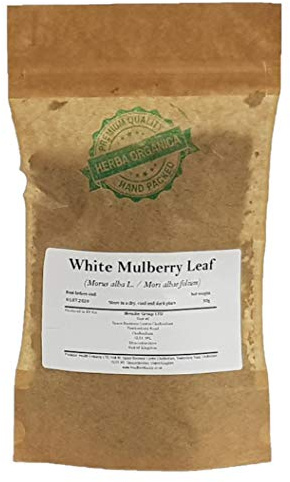 Herba Organica Feuille de Mûrier Blanc Tisane - Morus alba L - White Mulberry Leaf Tea (50g)