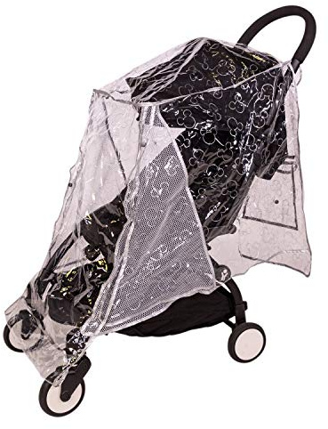 Disney Baby by J.L. Childress Stroller Rain Cover - Stroller Poncho, Baby Stroller Accessories for Travel, Universal Fit, Lightweight Weather Shield, Protects from Wind & Snow - Mickey Mouse