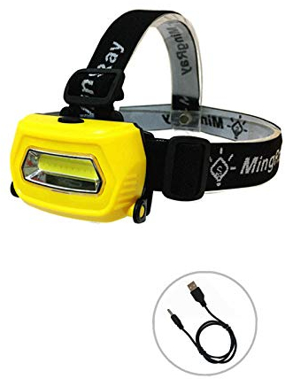 jzhi Linterna Frontal Recargable tamaño Ajustable para Pesca Linterna led Linterna en la Cabeza Camping