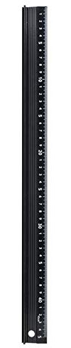 Règle de coupe règle de bureau outil de mesure antidérapant de type L résistance à l'usure haute dureté pour un usage domestique(L type 45cm)