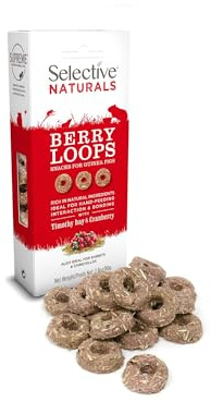 Supreme Science Selective Naturals Berry Loops with Timothy Hay & Cranberry for Guinea Pigs, 2.8 oz.