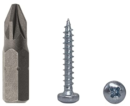 (Pack of 100 pcs) DIN 7981 Zinc Plated Steel 3.0 x 20 mm Wood Screws, Chipboard Screws with Pan Head, Universal Pozi-Drive Screw, PZ Fully Threaded (100, 3.0 x 20 mm)