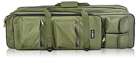 WMDSYGD Aufbewahrungstasche für Angelgeräte Outdoor Angelstangenbeutel 3 Schicht Angelbeutel Rucksack 80 cm / 100 cm Angelrute Rolle Trägerbeutel Angeln Pole Tackle Tasche Tragen Fall Rutentaschen