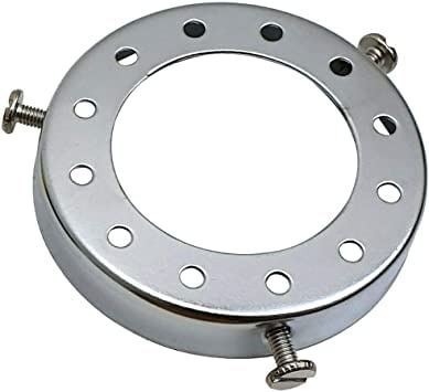 Vintage Metal Lamp Shade Reducer Ring Adapter, 50mm Fitter Adapter Ring for Pendant Lights Screw-On Lamp Holder Converter for Ceiling & Wall Lamps