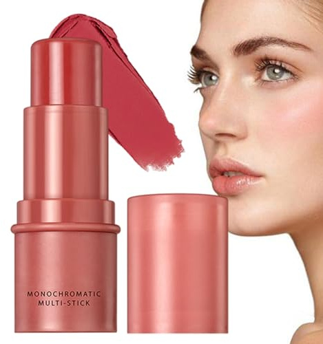 Colorete en crema para mejillas de larga duración | colorete altamente pigmentado para un brillo natural en las mejillas, la cara y las cejas. Hitrod