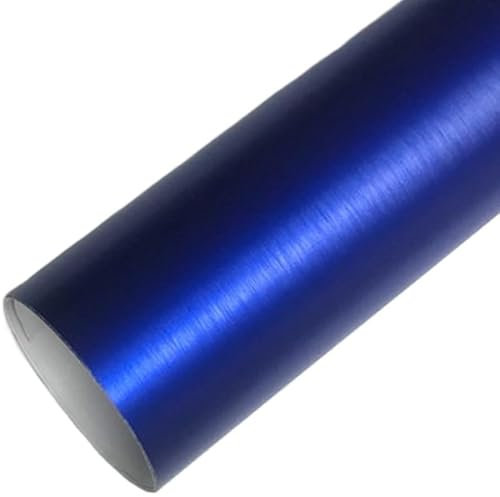 Autofolie 14 Arten blaue Kohlefaser-Autoaufkleber, Vinylfolie, glänzend, matt, Chrom, Verpackungsfolie, Autoaufkleber, Styling, Roller, Motorrad Auto Folie (Color : Chrome dark blue, Size : 10CM X 1