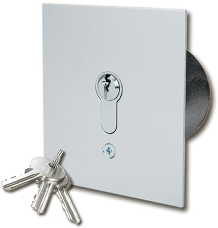 Schlüsseltaster Unterputz Geba 1 seitig tastend inkl. DIN Profilhalbzylinder & 3 Schlüsseln Vandalismus Geschützt IP54 US 1-1 (1-Befehl/1-Tastkontakt)