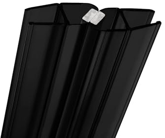 Schulte 2 joints magnétiques 201 cm noir paroi porte douche 5/8 mm | recoupable