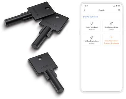 Netatmo Smart Keys Doorlock Smartes Türschloss und Schlüssel (3er-Pack) - Zubehör, NDL-K3U