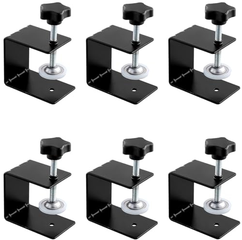 MAKTSAM 6 PCS 80x50mm Drawer Front Clamp, Fence G Clamps, Metal Desk Mounting Clamp Clamp, Universal Woodworking Tiger Clamps for Drawer Front Installation Woodworking