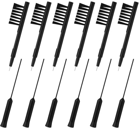 12uds Kit de Limpieza para Audífonos, Herramientas de Limpieza para Audífonos Que Incluyen Cepillo de Limpieza y Limpiador de Conductos Cortos para Usuarios de Audífonos