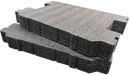Shadow Foam Insert Pack Compatible with TSTAK Organiser & Pro-Stack Organiser | Cut and Peel Foam for Toolbox Organisation