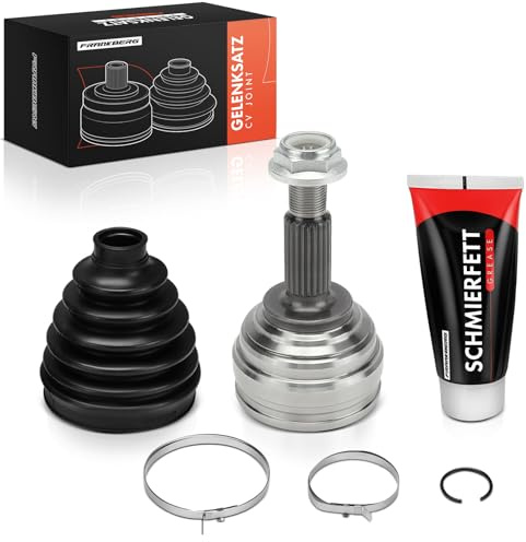 Frankberg Gelenksatz Vorne Radseitig Kompatibel mit Logan LS 2006-2025 Clio III BR0/1 CR0/1 2005-2014 Megan.e II Coupé-Cabriolet EM0/1 2003-2009 Replace# 8200358164