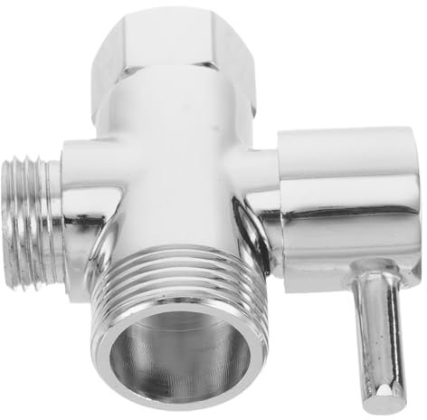 Uonlytech Kupfer- -umsteller-t-anschlussadapter T-adapter Mit Galvanisierung Für Duschkopf Wasserhahn Wasserfilter Silber