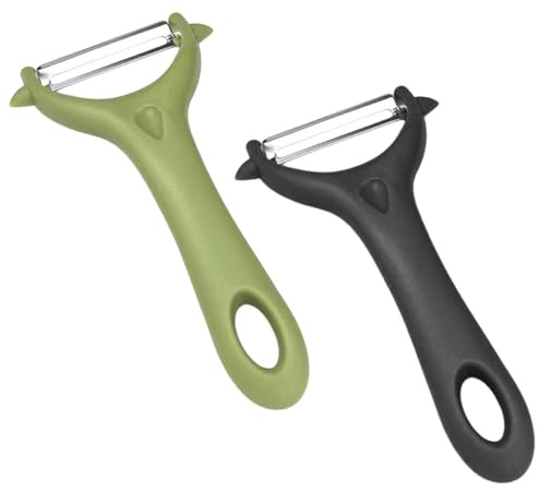 2 Piece Peeler, Stainless Steel Peeler, Manual Peeling Tool, Kitchen Gadget for Fruits and Vegetables