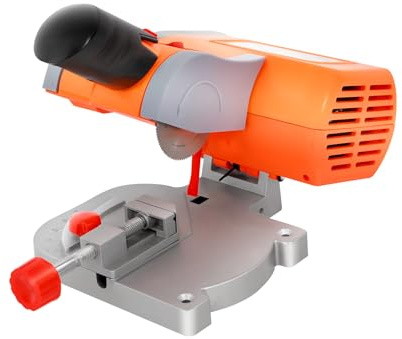 Mini sierra tronzadora eléctrica de 90 W, 7800 rpm, ángulo de corte 0-45°, para cortar madera, plástico