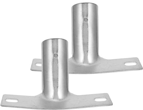 VALICLUD 2pcs Iron Broom Handle Bracket Threaded Tip Replacement Clamp Mop Connector for Extension Poles Practical Cleaning Tool Repair Kit