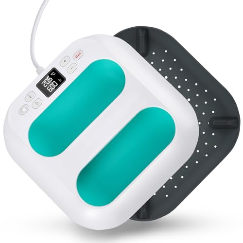 Plancha Termica Camisetas,Impresora para Camisetas Plancha de Transferencia con Pantalla LED,Temporizador,Prensa Termica Plancha Sublimacion para Estampado Textil y Manualidades DIY